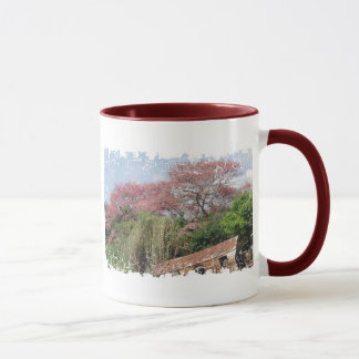 Distressed Border - 2-sided Ringer Mug