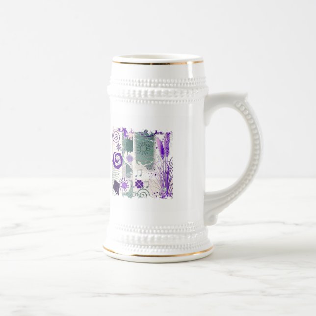 Distressed Border Stein (Right)