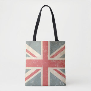 Distressed British Union Jack  Tote Bag