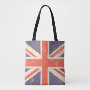 Distressed British Union Jack  Tote Bag