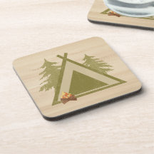 Distressed Campsite On Wood