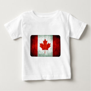 Distressed Canada Flag Baby T-Shirt