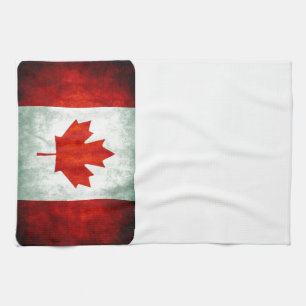 Distressed Canada Flag Kitchen Towel