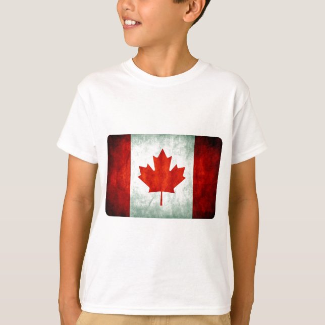 Distressed Canada Flag T-Shirt (Front)