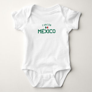 Distressed Cancún México (Cancun Mexico) Baby Bodysuit