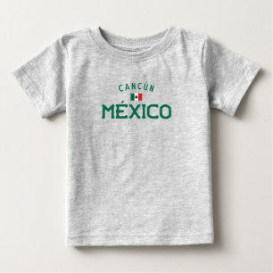 Distressed Cancún México (Cancun Mexico) Baby T-Shirt