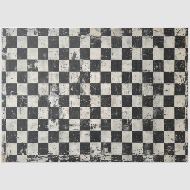 Distressed Chequered Paper  (Front)