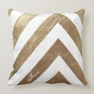 Distressed Chevron Throw Pillow