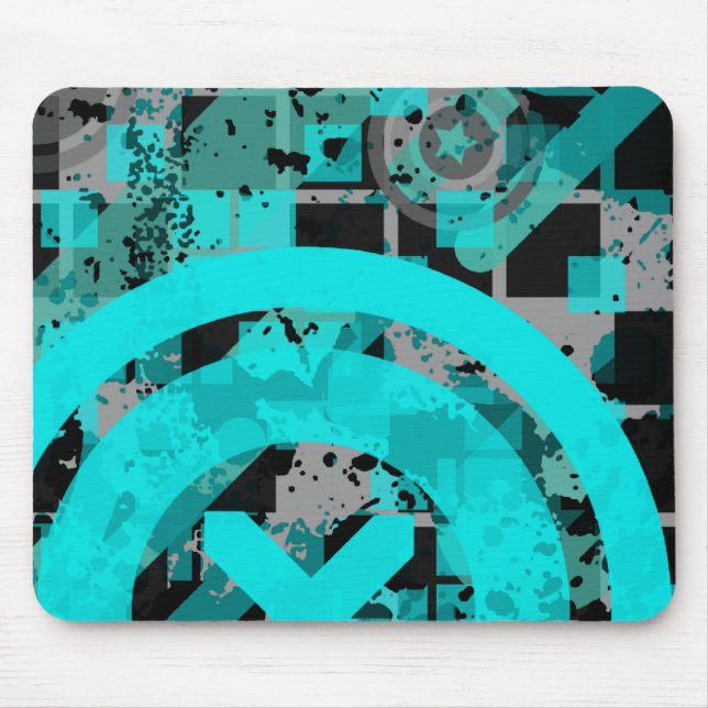 distressed chex : mouse pad (Front)