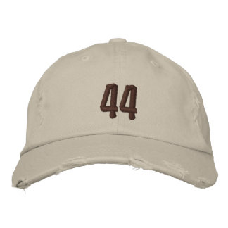 Distressed Chino Embroidered Hat
