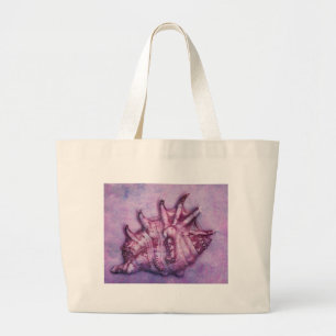 Distressed Conch Large Tote Bag