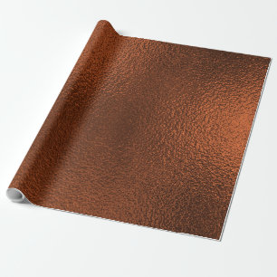 Distressed Copper Metallic Texture 7 Wrapping Paper