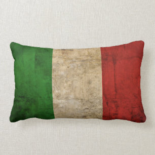 Distressed Country Flags   Italy Lumbar Pillow