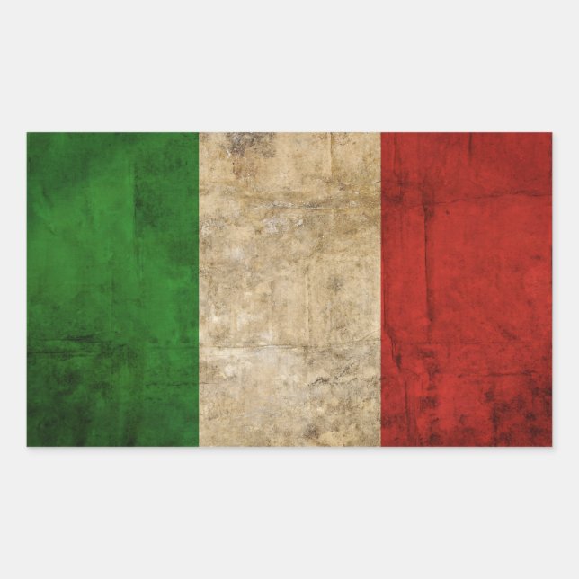 Distressed Country Flags | Italy Sticker (Front)