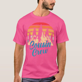 Distressed Cousin Crew Camping Outdoor Sunset Summ T-Shirt