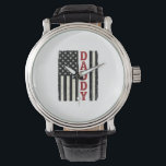 Distressed Daddy American Flag Shirt Design_1 Watch<br><div class="desc">Distressed Daddy American Flag Shirt Design_1</div>