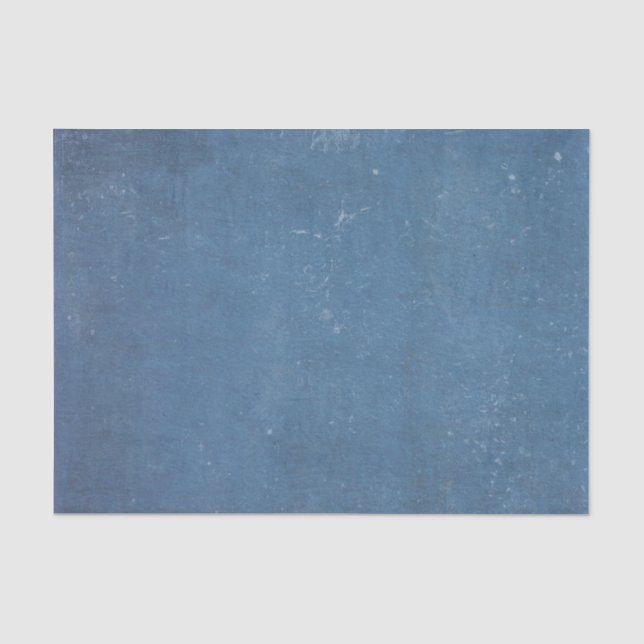 Distressed deep turquoise cold blue concrete tissue paper (Front)