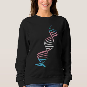 Distressed Dna Lgbt Transgender Flag Sweatshirt