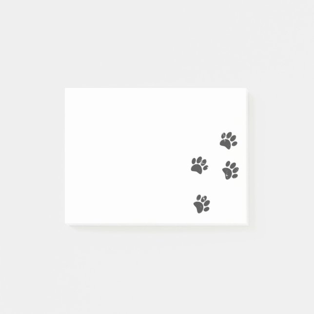 Distressed Dog Paw Tracks Notes (Front)