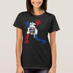 Distressed Dominican Flag - Dominican Republic Bas T-Shirt