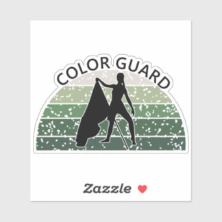 Distressed Drapeau Femelle - Vert, Sticker