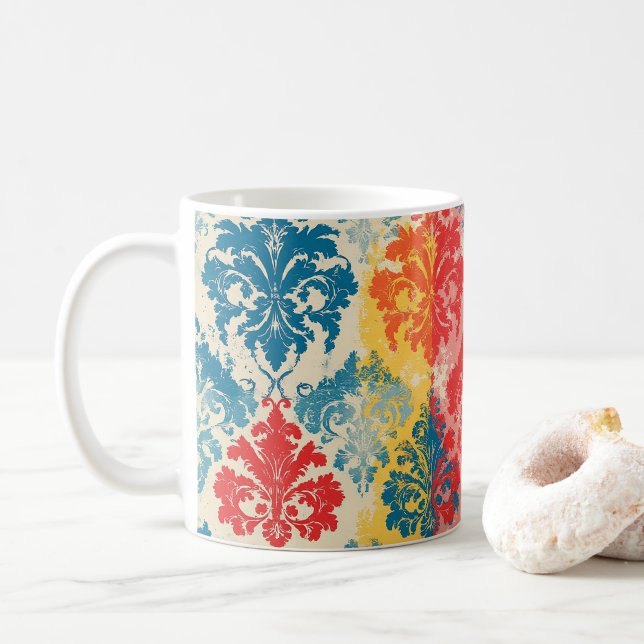 Distressed Elegance Coffee Mug (With Donut)