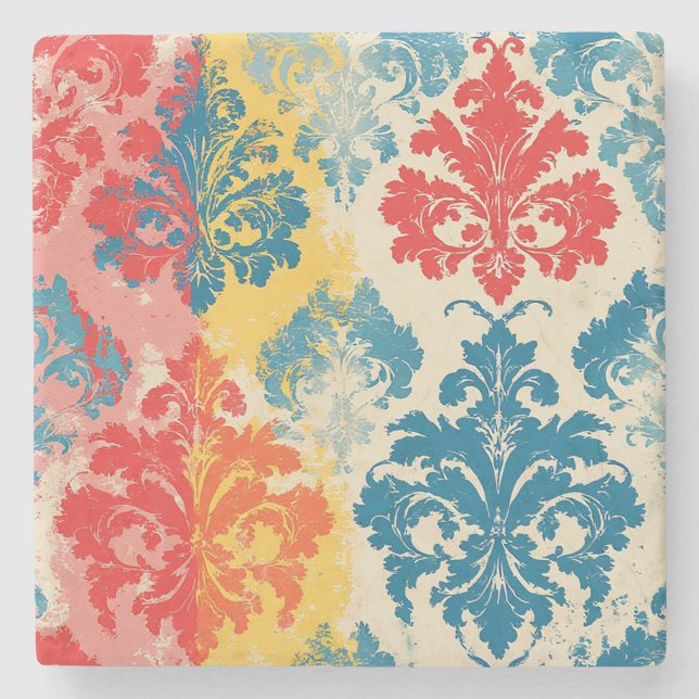 Distressed Elegance Stone Coaster (Front)
