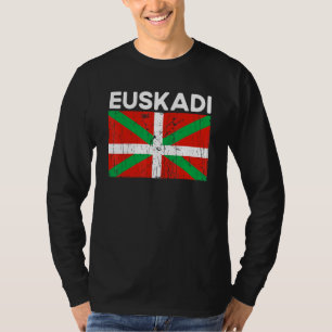 Distressed Euskadi Flag Basque Country Flag T-Shirt