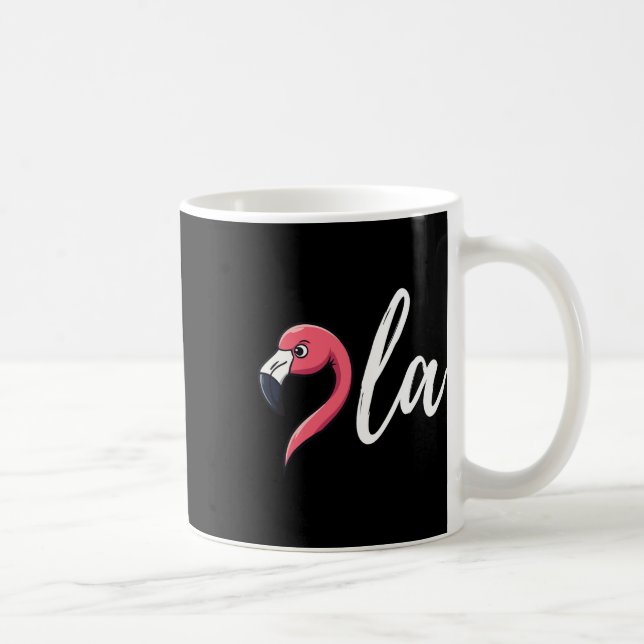 Distressed Flamingo Comma La Funny Kamala Harris P Coffee Mug (Right)