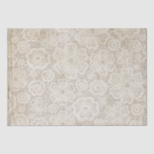 Distressed Floral Lace Tissue Paper