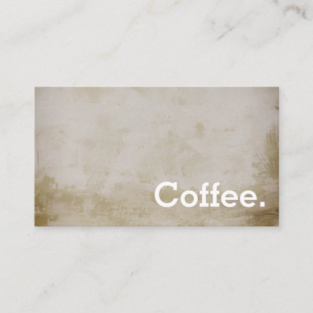 Distressed Fog Simple Loyalty Coffee Punch-Card (Front)