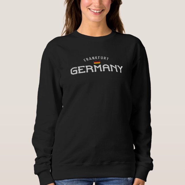 Distressed Frankfurt Germany Sweatshirt (Front)