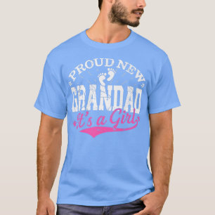 Distressed Gender Reveal Proud New Grandad It's A T-Shirt