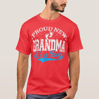 Distressed Gender Reveal Proud New Grandma It's A T-Shirt