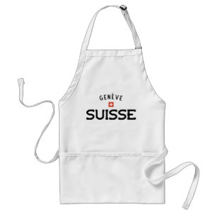 Distressed Geneve Suisse (Geneva Switzerland) Standard Apron