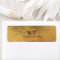 Distressed Gold Monogram Wedding Cigar Band Label