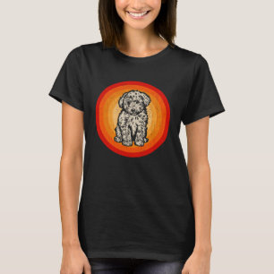 Distressed Goldendoodle Dog Retro Style T-Shirt