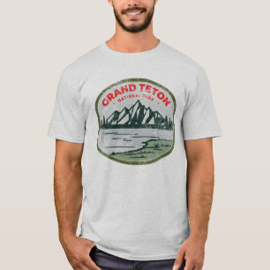 Distressed Grand Teton National Park Nature T-Shirt