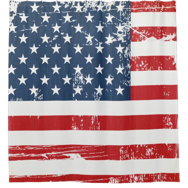 Distressed Grunge American Flag Old Vintage Look (Front)