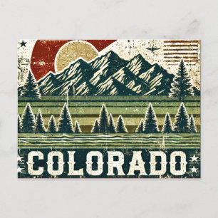 Distressed Grunge Colorado  Postcard