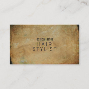 Distressed Grunge Hair Stylist Appointment Cards