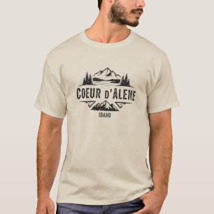 Distressed Grunge Idaho Coeur d'Alene T-Shirt