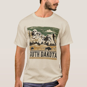Distressed Grunge South Dakota T-Shirt