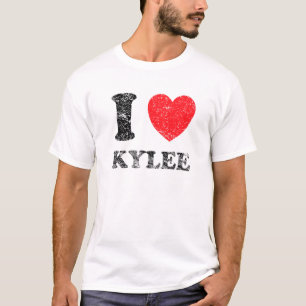 Distressed Grunge Worn Out Style I Love Kylee T-Shirt