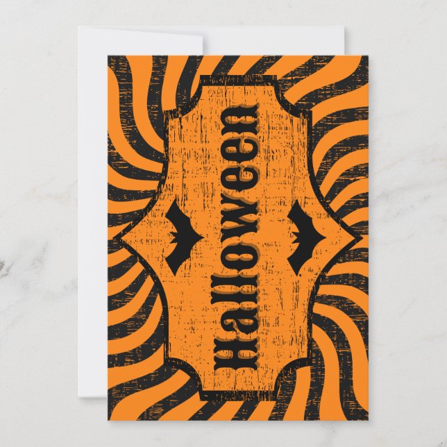 Distressed Halloween Invitation (Front)