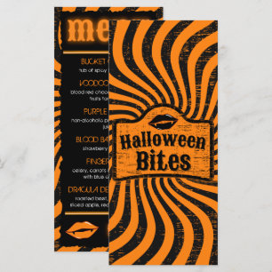 Distressed Halloween Menu