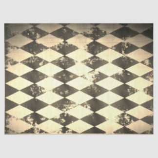 Distressed harlequin tissue paper