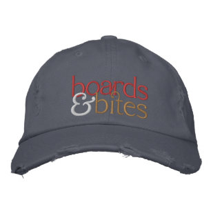 Distressed Hat with embroidered logo