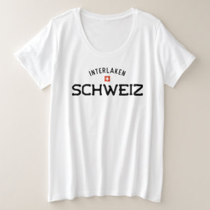 Distressed Interlaken Schweiz (Switzerland) Plus Size T-Shirt