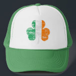 Distressed Irish Flag Shamrock Trucker Hat<br><div class="desc">It's the very popular Distressed Irish flag shamrock trucker hat! An awesome hat for Saint Patrick's Day parties and parades, or a cool gift to show off your Irish pride on any day! click to get yours today! Choose from many different colours</div>